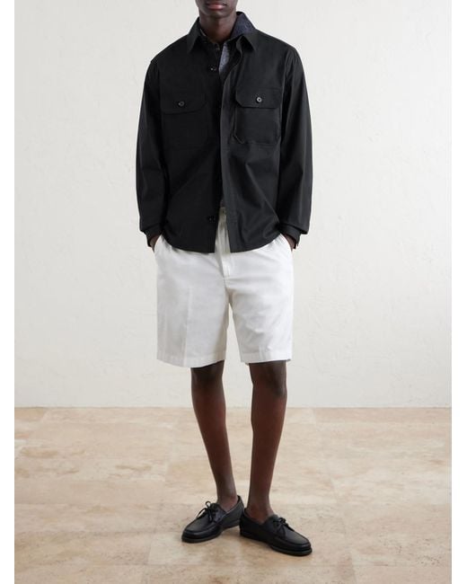 Zegna Black Cotton-Blend Overshirt for men