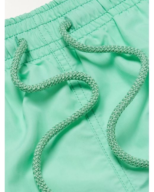 Vilebrequin Green Moorea Straight-Leg Mid-Length Econyl Swim Shorts for men