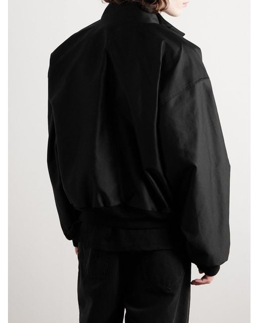 Balenciaga Black Harrington Cotton Bomber Jacket for men