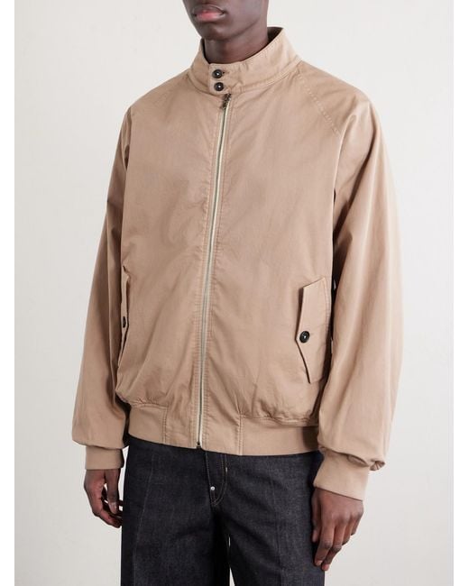 Massimo Alba Natural Cotton-blend Twill Bomber Jacket for men