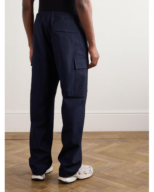 Stone Island Gerade geschnittene Cargohose aus Baumwoll-Canvas in Blue für Herren