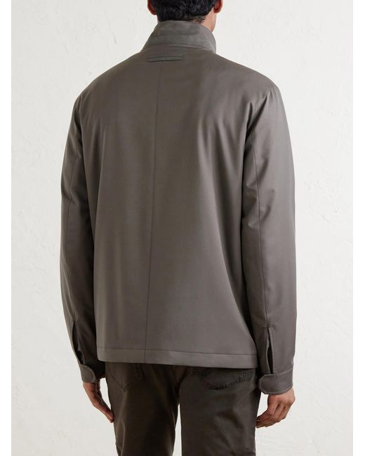 Zegna Gray Shell Jacket for men