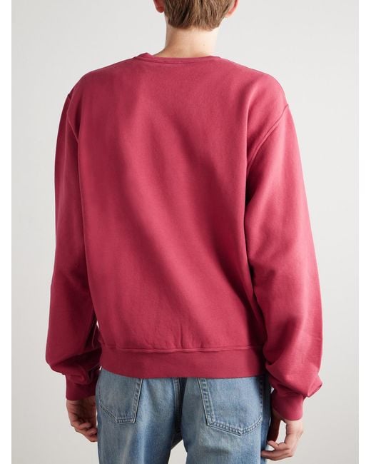 Saint Laurent Logo-embroidered Cotton-jersey Sweatshirt for men