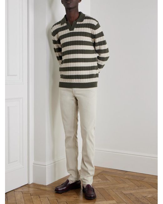 FRAME Natural L'Homme Slim-Fit Stretch Lyocell-Blend Trousers for men