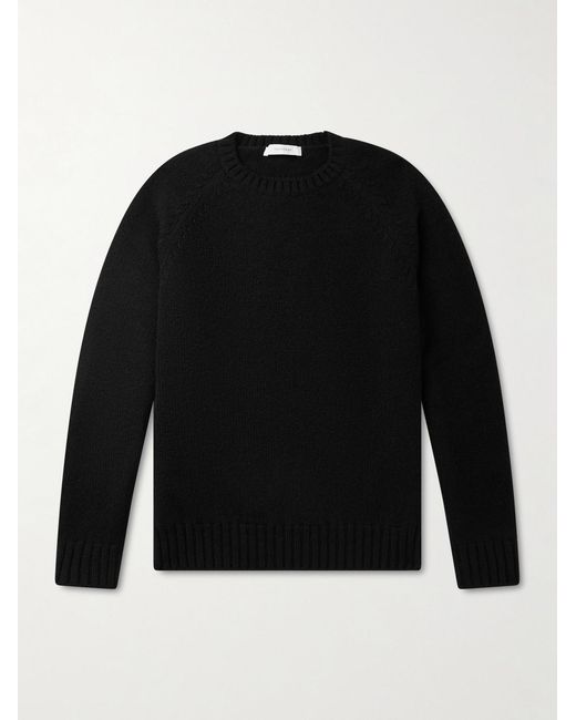 Umit Benan Black Milano Cashmere Sweater for men