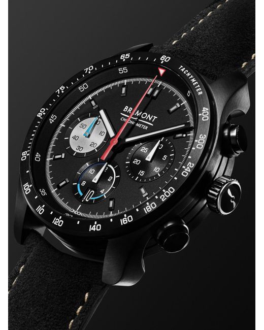 Bremont Black Williams Racing Wr45 Limited Edition Automatic Chronograph 43mm Stainless Steel And Alcantara Watch for men
