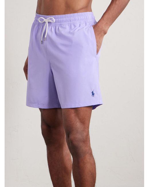 Polo Ralph Lauren Purple Traveler Straight-leg Mid-length Recycled Swim Shorts for men
