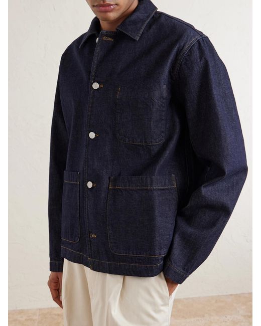 NN07 Blue Morgan 1843 Denim Overshirt for men
