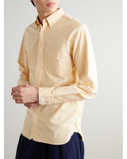 Beams Plus Natural Button-down Collar Cotton Oxford Shirt for men