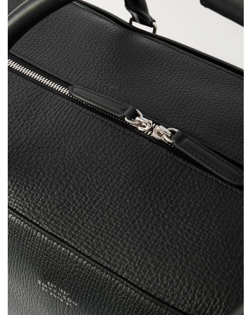 Smythson Ludlow Weekender aus Leder in Black für Herren