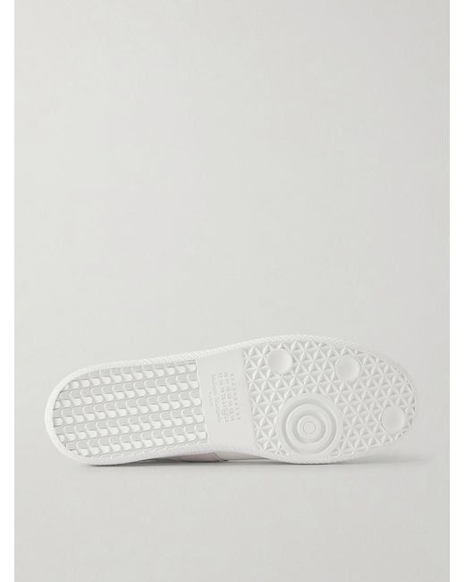 Maison Margiela White Replica Leather And Suede Sneakers for men