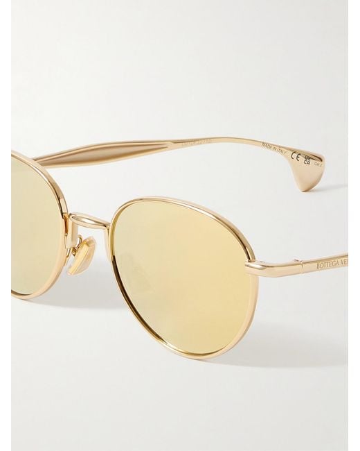 Bottega Veneta Natural Round-Frame-Tone Sunglasses for men