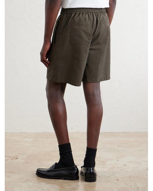 Givenchy Green Straight-Leg Shell Shorts for men