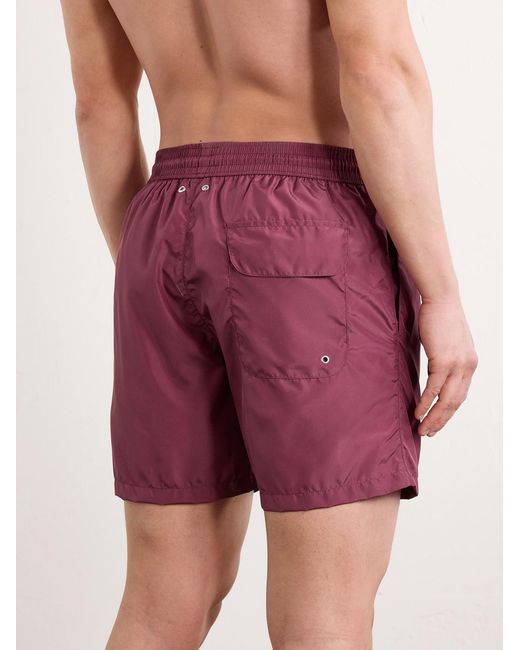 Rubinacci Red Straight-leg Swim Shorts for men