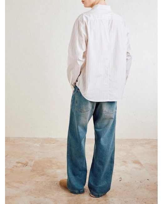 mfpen Blue Straight-Leg Organic Jeans for men