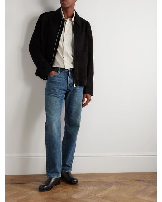 Paul Smith Black Suede Blouson Jacket for men