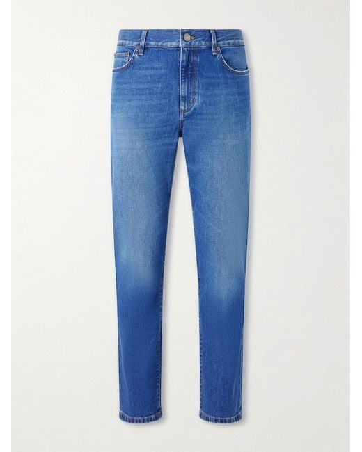 Zegna Blue Vintage House Straight-leg Jeans for men