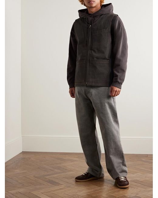 Agolde Black Ogden Denim Gilet for men