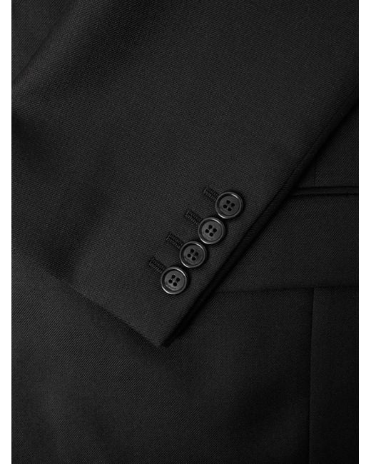 Saint Laurent Black Wool-gabardine Blazer for men