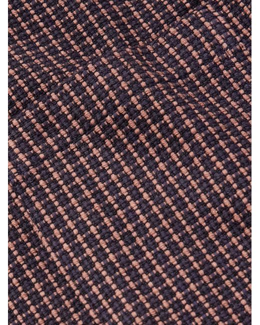 Kardo Purple Luis Checked Cotton Shirt for men