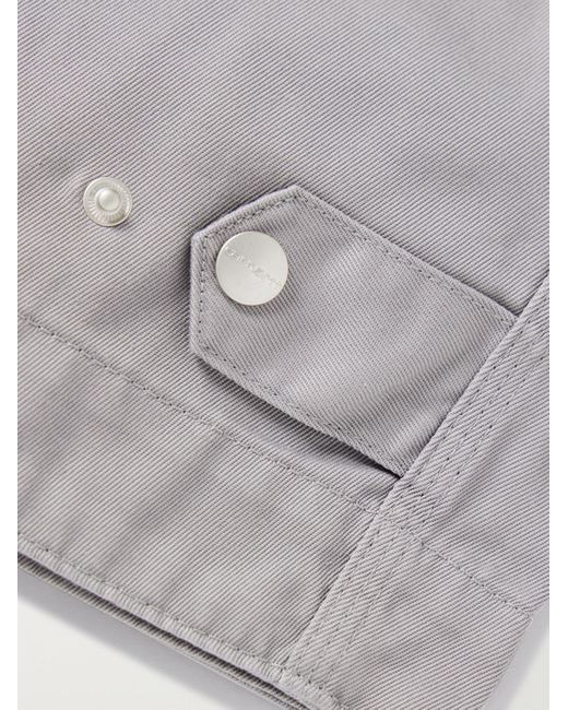 Carhartt Gray Module Script Logo-Embroidered Twill Bomber Jacket for men