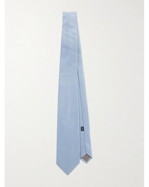 Charvet Blue 8.5Cm Silk-Jacquard Tie for men