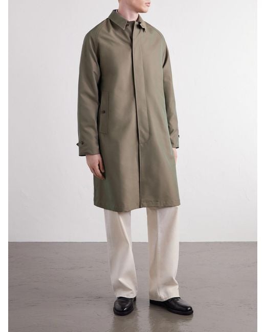 Beams Plus Natural Cotton-Blend Gabardine Trench Coat for men