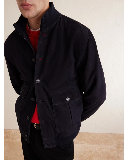 Valstar Blue Ino Suede Jacket for men