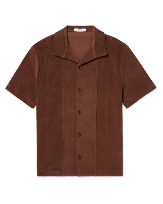 Mr P. Brown Panelled Cotton-terry Shirt for men