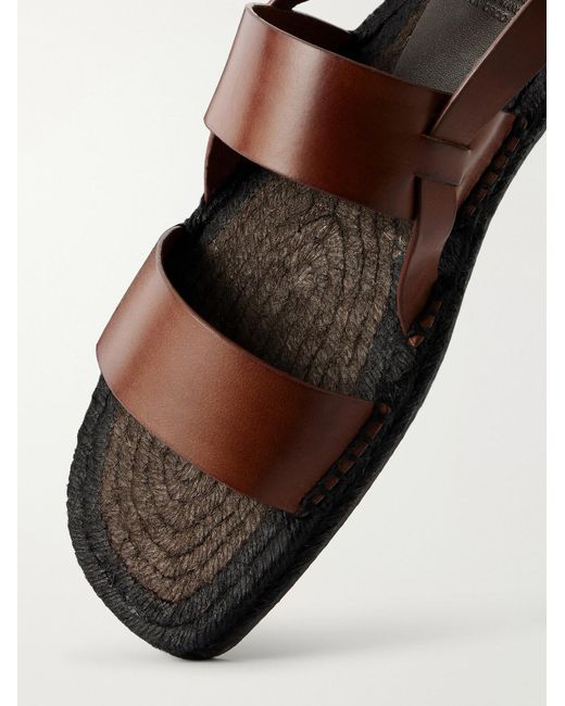 Castaner Brown Ken Leather Sandals for men
