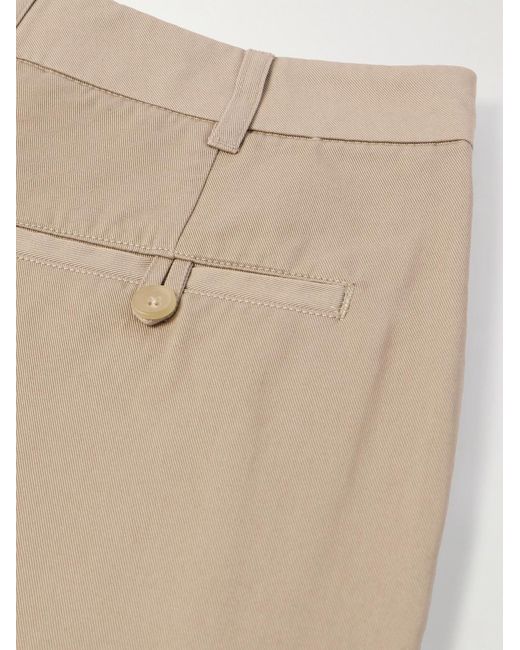 Acne Natural Pablo Straight-Leg Cotton-Drill Trousers for men