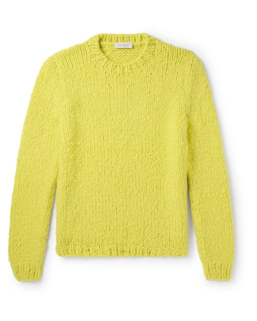 Gabriela Hearst Yellow Lawrence Brushed Cashmere Sweater for men