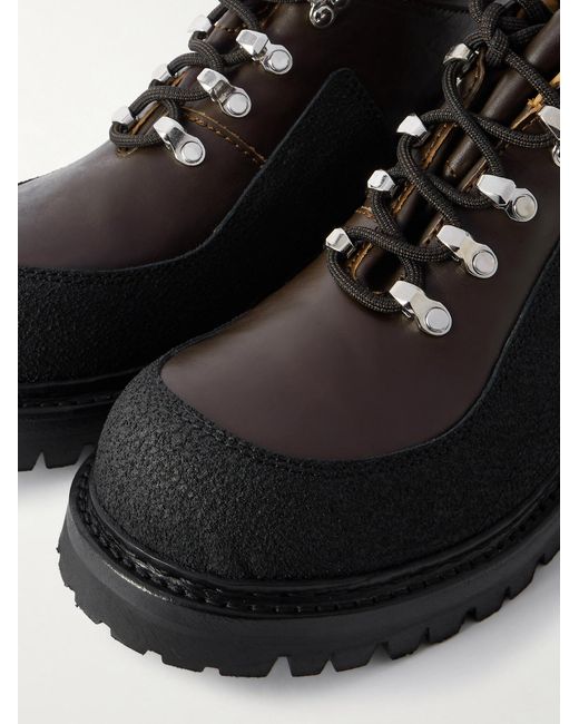 Our Legacy Black Quest Kevlar-Trimmed Leather Boots for men