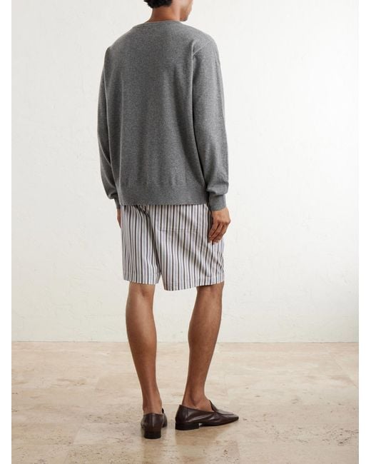 Dries Van Noten Gray Cashmere Sweater for men