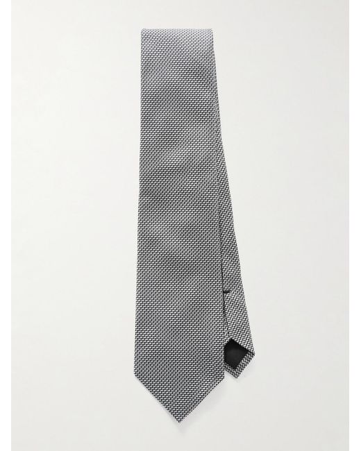 Tom Ford Gray 8Cm Silk-Jacquard Tie for men