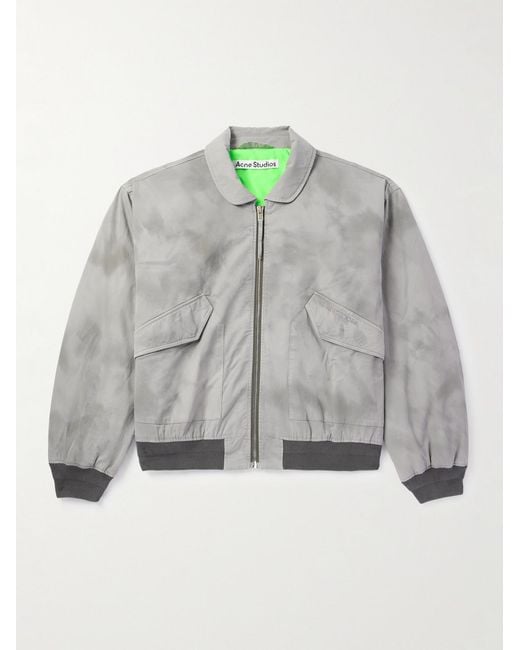 Acne Gray Orlinga Cotton-Twill Bomber Jacket for men
