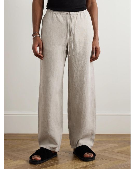 Pantaloni A Gamba Larga di A Kind Of Guise in White da Uomo