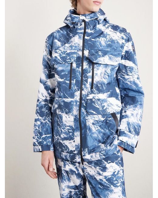 Fusalp Blue Bromonz Printed Ski Jacket for men
