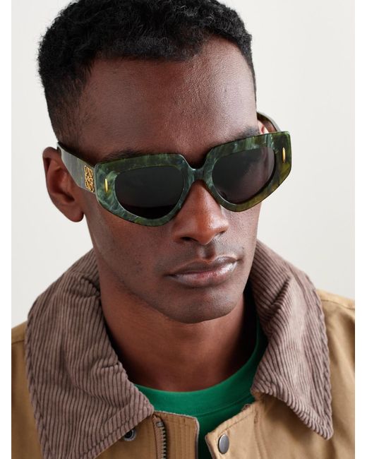 Occhiali Da Sole di Loewe in Green da Uomo