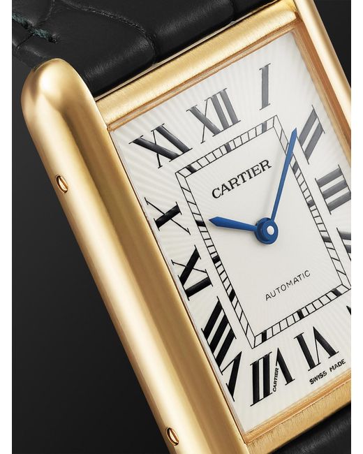 Cartier Black Tank Louis Automatic Large 18-Karat Watch, Ref. Wgta0357 for men