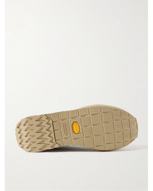Visvim Black Fkt Runner Suede-Trimmed Canvas Sneakers for men