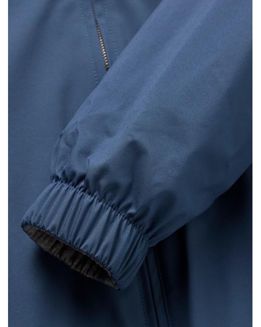 Loro Piana Blue Reversible Windmate® Storm System® Nylon And Cashmere Blouson Jacket for men
