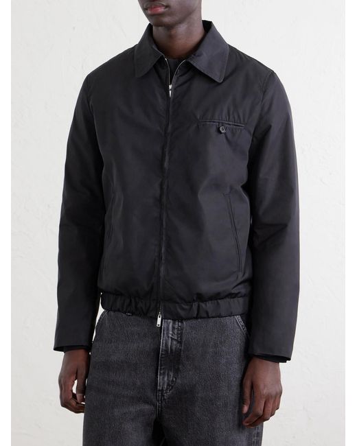 Slowear Blue Woven Bomber Jacket for men
