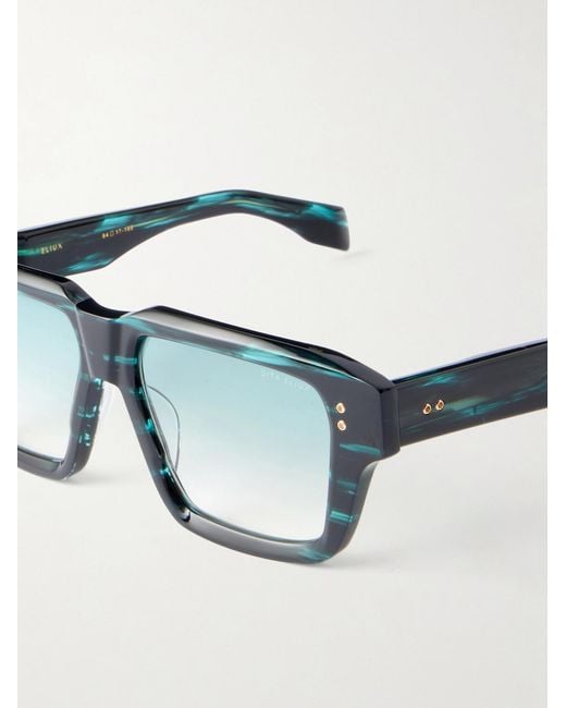 Dita Eyewear Blue Eliux Square-Frame Acetate Sunglasses for men