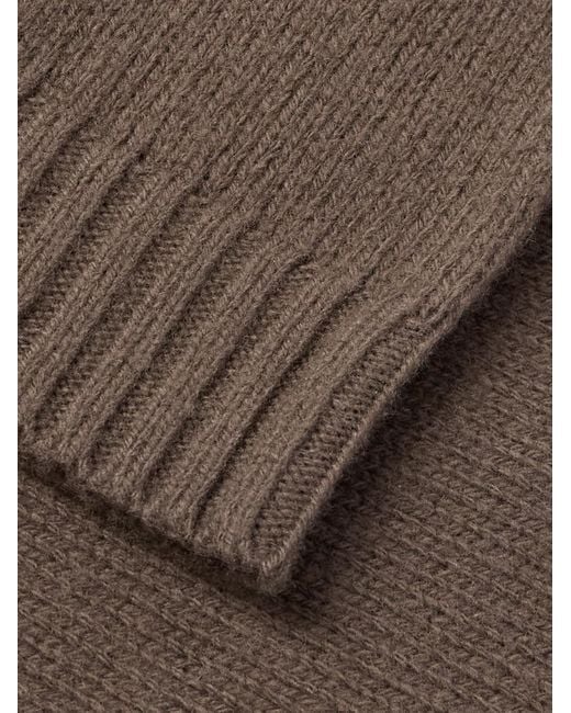 Eleventy Brown Slim-Fit Wool Sweater for men