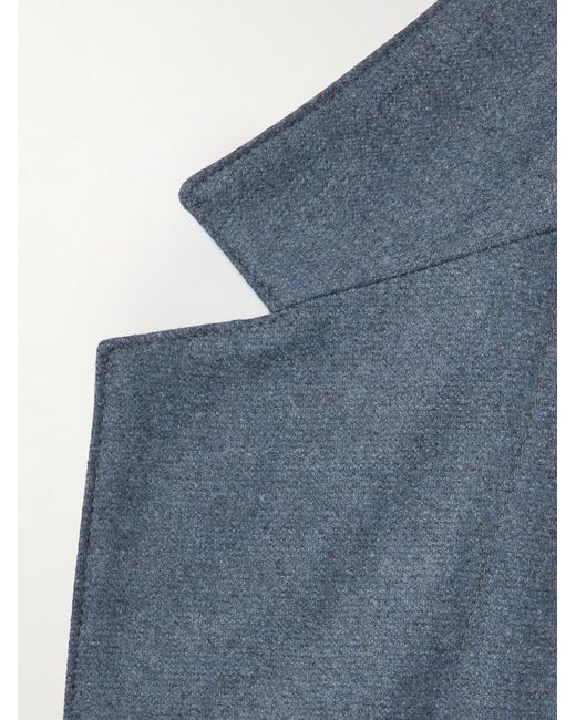 STÒFFA Blue Wool-Flannel Blazer for men
