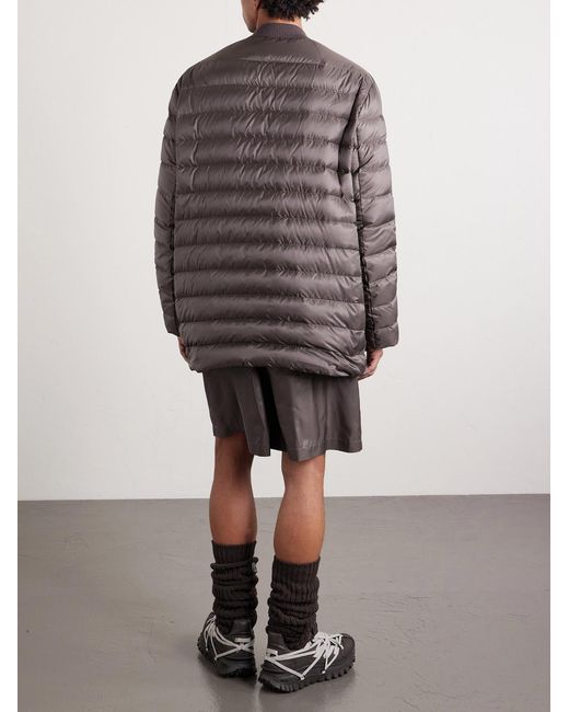 Rick Owens Brown Moncler Quilted Padded Shell Down Jacket for men