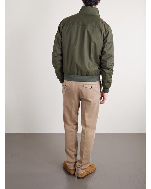 Slowear Green Cotton-blend Bomber Jacket for men