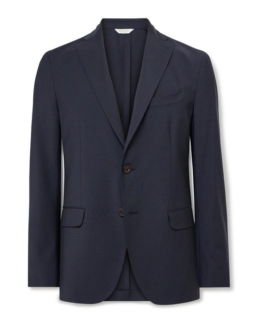 Boglioli Blue K-Jacket Wool-Blend Suit Jacket for men