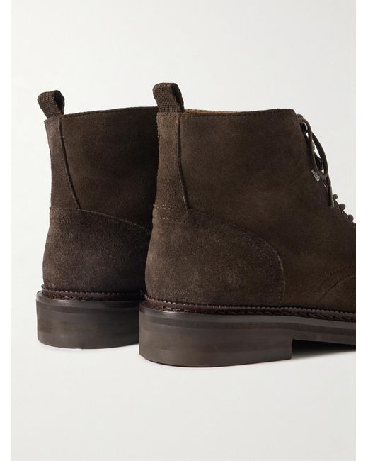 Mr P. Black Jacques Suede Boots for men